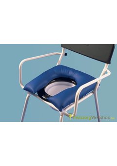 Coussin en forme de fer à cheval pour chaise percée