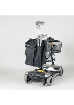 Sac pour l'arrière d'un scooter avec pochette pour la canne de marche