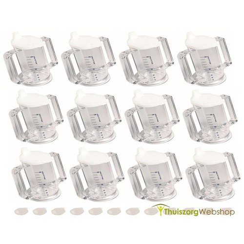 Handycup® pour institution, 80°, transparent (par 12)