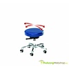 Tabouret Rollhocker Flex avec 5 roues et une assise mobile rembourrée