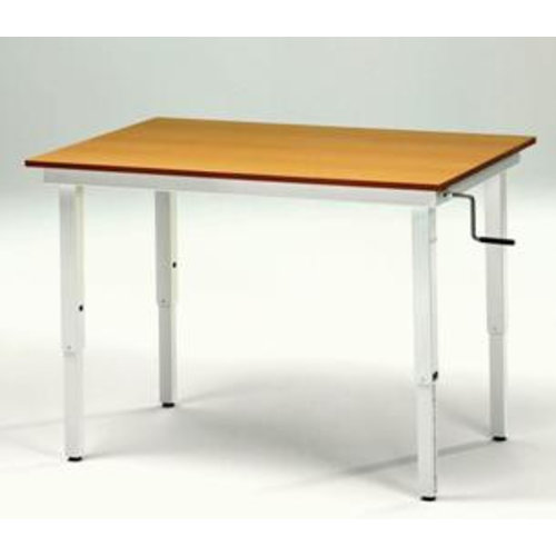 Table de travail pour position assise ou debout, réglable en hauteur DosDos