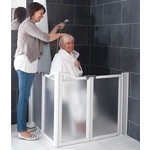 Paroi de douche portable Evolution 3 panneaux - 80 cm de hauteur