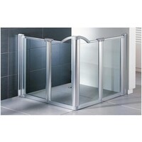Paroi de douche portable Evolution 3 panneaux - 80 cm de hauteur