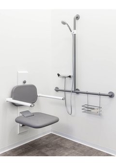 Siège de douche avec fixation murale Ropox