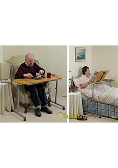 Table de lit pour un lit d'une personne ou un fauteuil