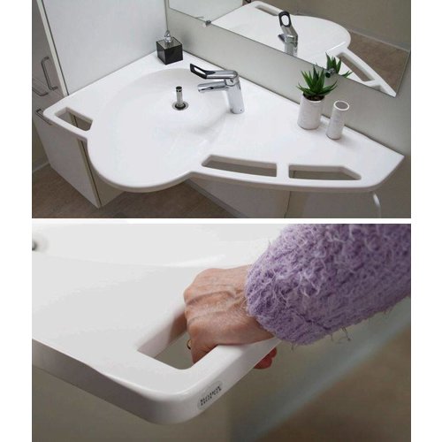 Lavabo avec des poignées incorporées, réglable en hauteur Ropox Support