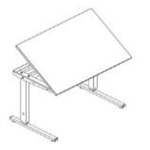 Table réglable en hauteur Ropox Ergobasic, hauteur 56-90 cm