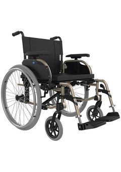 Fauteuil roulant pliable en aluminium léger XL 180 kg