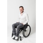 So Yes! Pantalon de fauteuil roulant homme gris jeans