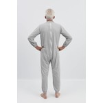 Pyjama gris avec fermeture à  glissière au dos