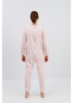 Pyjama rose avec fermeture à  glissière au dos