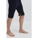 Polo bleu marine avec fermeture à  glissière entre les jambes