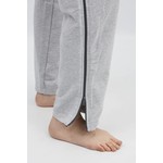 Pantalon de rééducation gris avec fermeture à  glissière sur les coutures latérales
