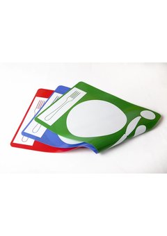 Set de table antidérapant avec icônes contrastées