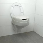 Rehausse de toilette 11 cm en caoutchouc mousse avec couvercle