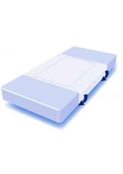 Tampon absorbant 60 cm x 80 cm avec rabats 80 cm x 180 cm