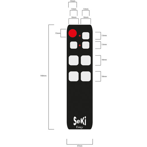 Télécommande Seki easy, La télécommande simple à  gros boutons