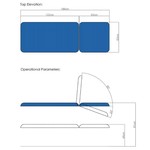 Table de soins électrique 186 cm  x 63 cm