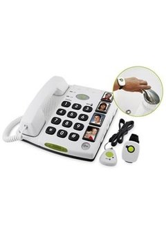 Téléphone fort avec alarme liée au cou et au poignet