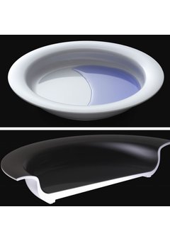 Assiette asymétrique lavable au lave-vaisselle Vital Ornamin