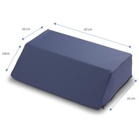 Coussin de dossier à 30° en tissu polyuréthane lavable, bi-élastique, avec mousse