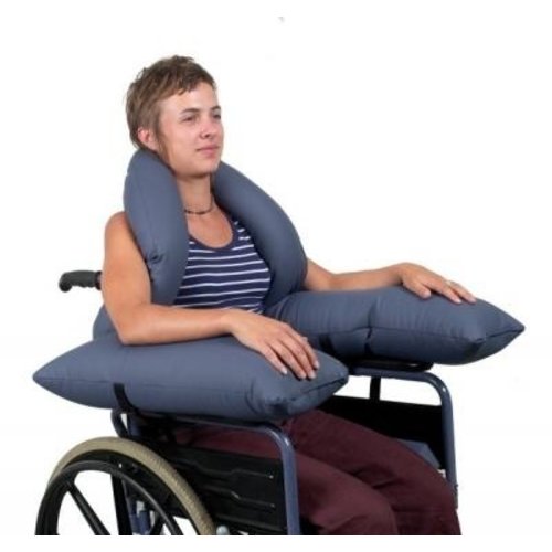 Coussin de confort pour le siège ou le fauteuil roulant en tissu polyuréthane lavable, bi-élastique