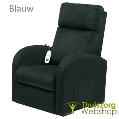 Fauteuil relax électrique bleu Dary avec télécommande simple