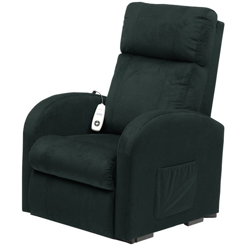 Fauteuil relax électrique bleu Dary avec télécommande simple