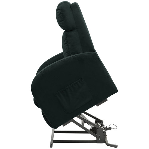 Fauteuil relax électrique bleu Dary avec télécommande simple