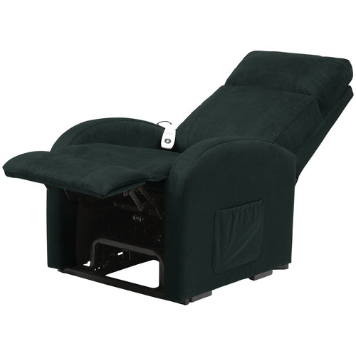 Fauteuil relax électrique bleu Dary avec télécommande simple