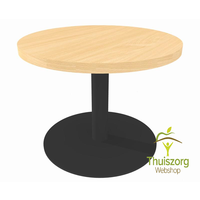 Table ronde avec pied central