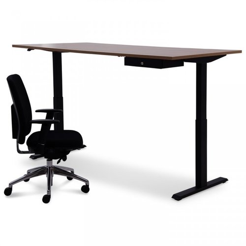 Bureau électrique haut-bas réglable en largeur 110-170 cm