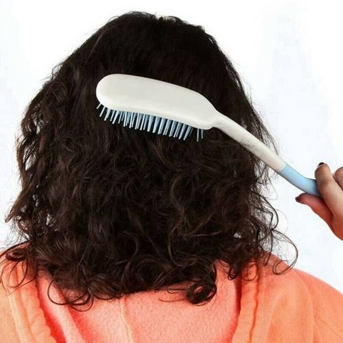 Ensemble brosse et peigne avec manche long