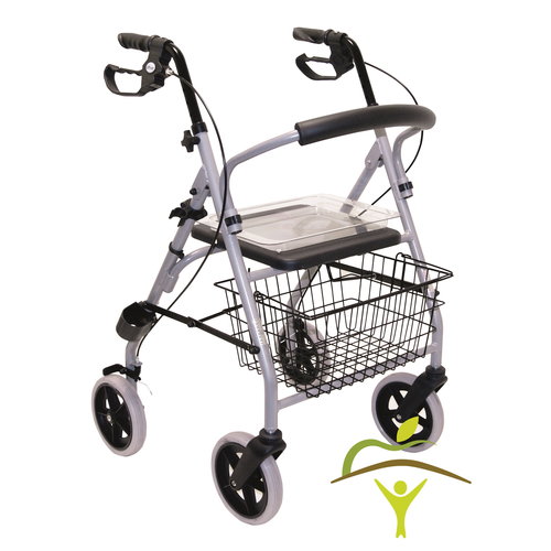 Rollator Gigo 2 pliable, en aluminium, à  4 roues