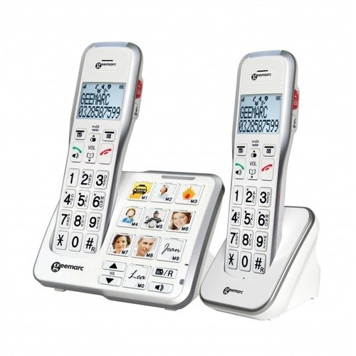 Téléphone sans fil avec touches photo - disponible en simple et duo