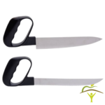 Couteau de cuisine ergonomique à manche rond - 2 variantes