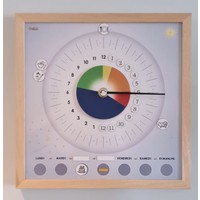 Horloge 24 heures avec horaire journalier variable