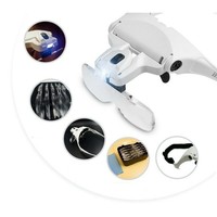 Eclairage LED de la loupe principale et 5 lentilles