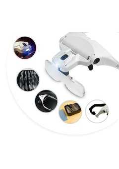 Eclairage LED de la loupe principale et 5 lentilles