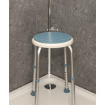 Tabouret de douche avec siège pivotant