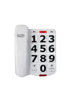 Téléphone résidentiel avec de très grandes touches