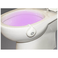 Éclairage des toilettes avec détecteur de mouvement