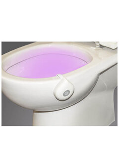 Éclairage des toilettes avec détecteur de mouvement