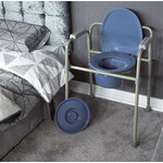 Chaise de toilette bleue