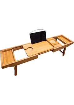 Table de lit et de bain avec côtés et pieds extensibles