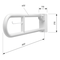 Support de toilette pliant