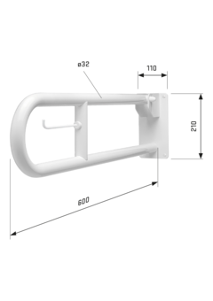 Support de toilettes pliable - 3 variantes disponibles