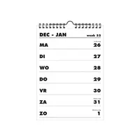 Calendrier hebdomadaire 2024 en gros caractères - Disponible en A4 et A5