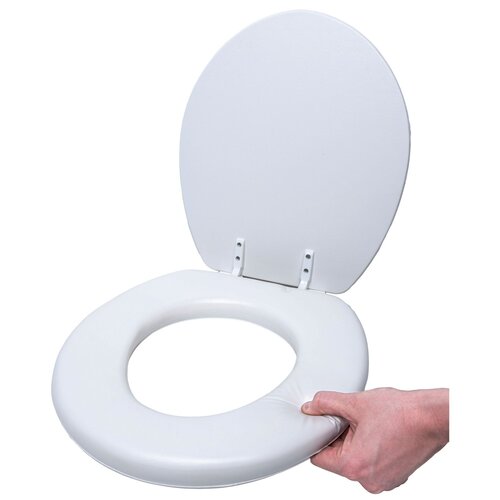 Siège de toilette doux avec revêtement en vinyle pour toilettes normales