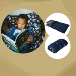 Sac de couchage lesté Poséidon (= bleu) & Gris (= gris) pour enfant